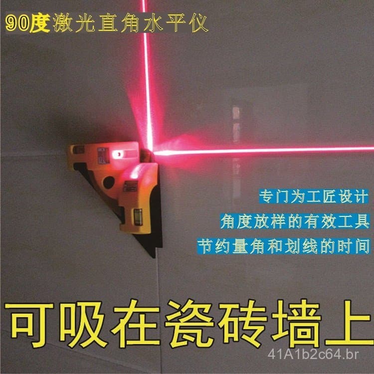 Nível a Laser de 90 Graus com Ângulo Reto para Marcação de Linha no Chão/Nível Infravermelho/Nível de Régua/Marcador de