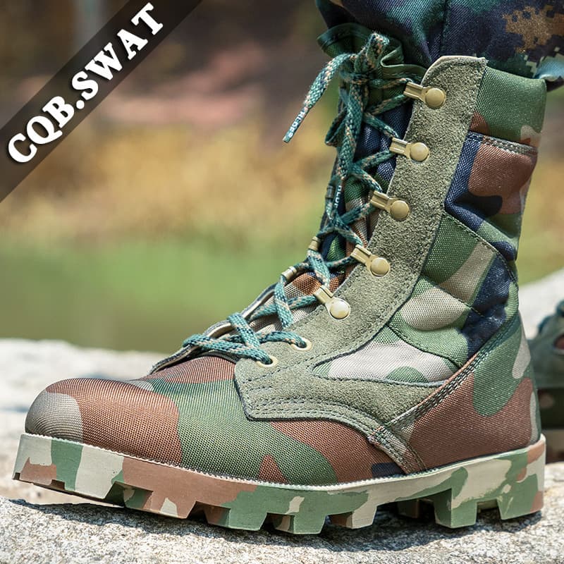 Primavera respirável Casual de alta qualidade zíper botas de treinamento de combate botas gerais tático deserto caminhad