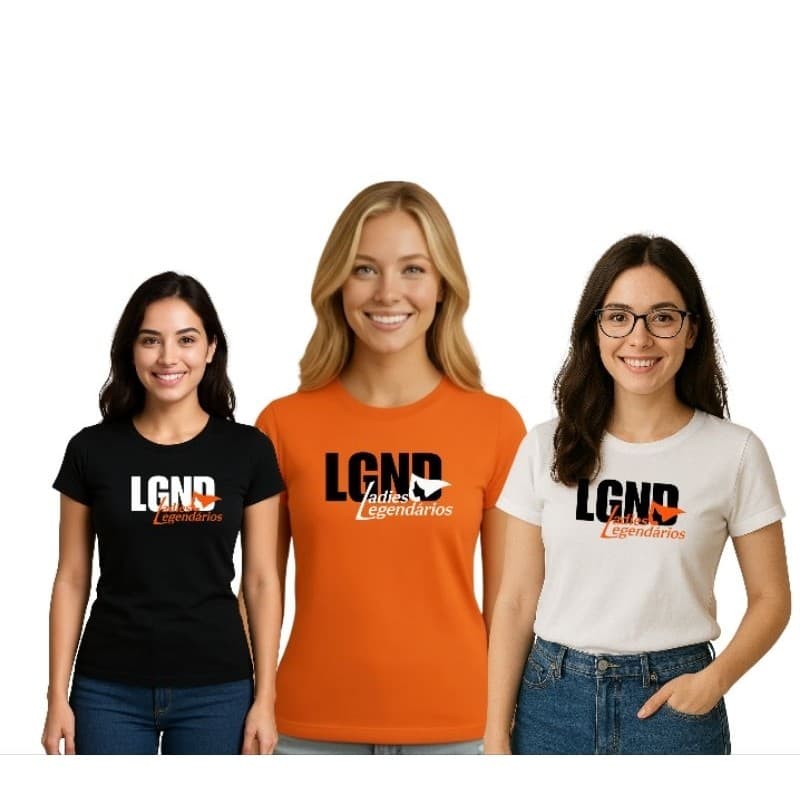 LGND ladies. esposas de legendário escolha entre laranja preta e branca