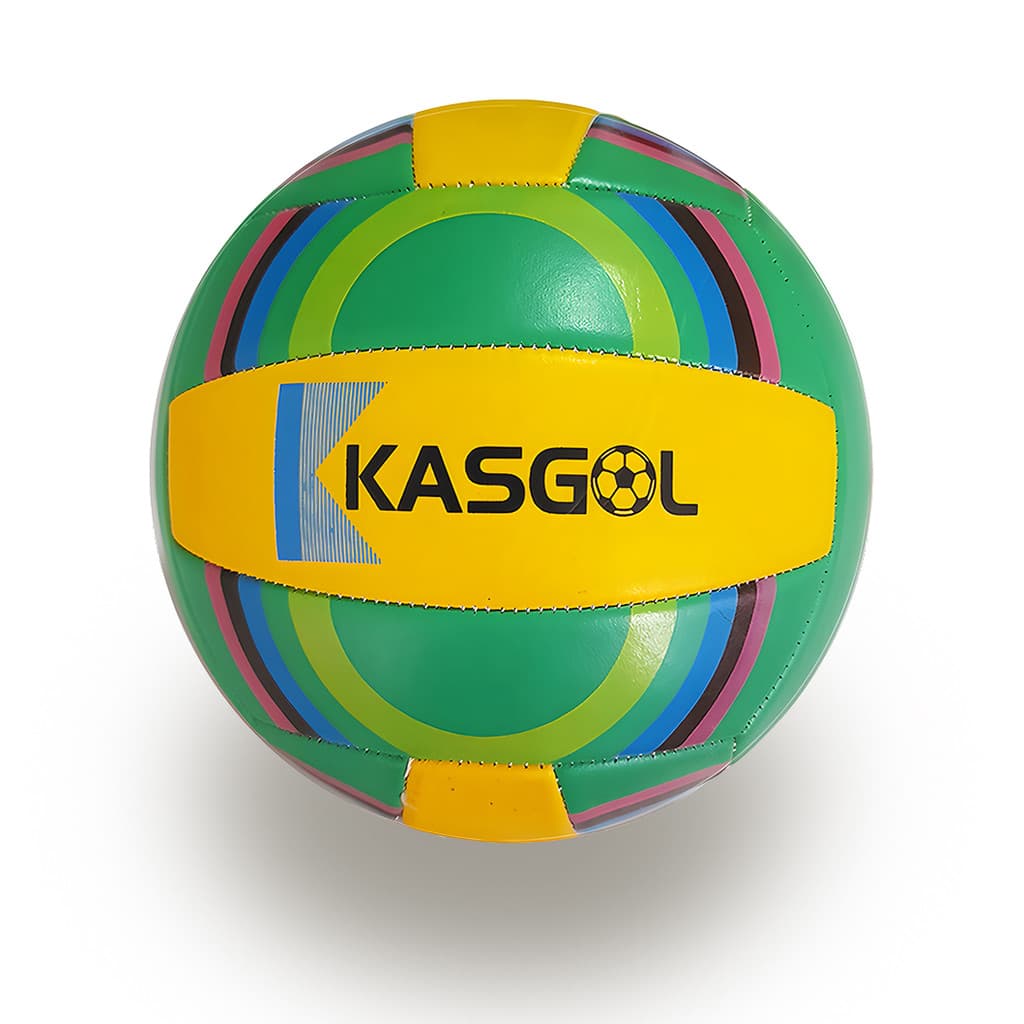 Bola de Vôlei Kasgol Nº5 Verde e Amarelo Tamanho Oficial