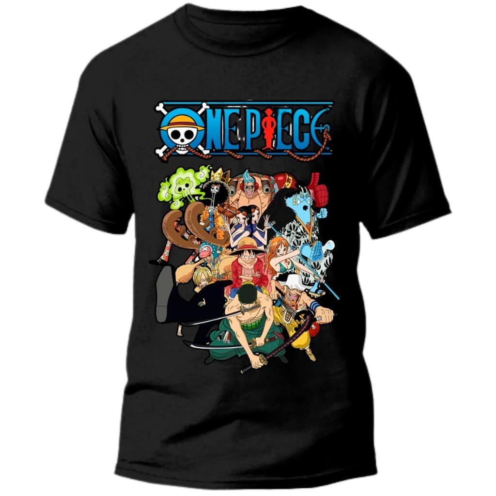 Camiseta camisa blusa infantil One Piece monkey Anime 100% Algodão