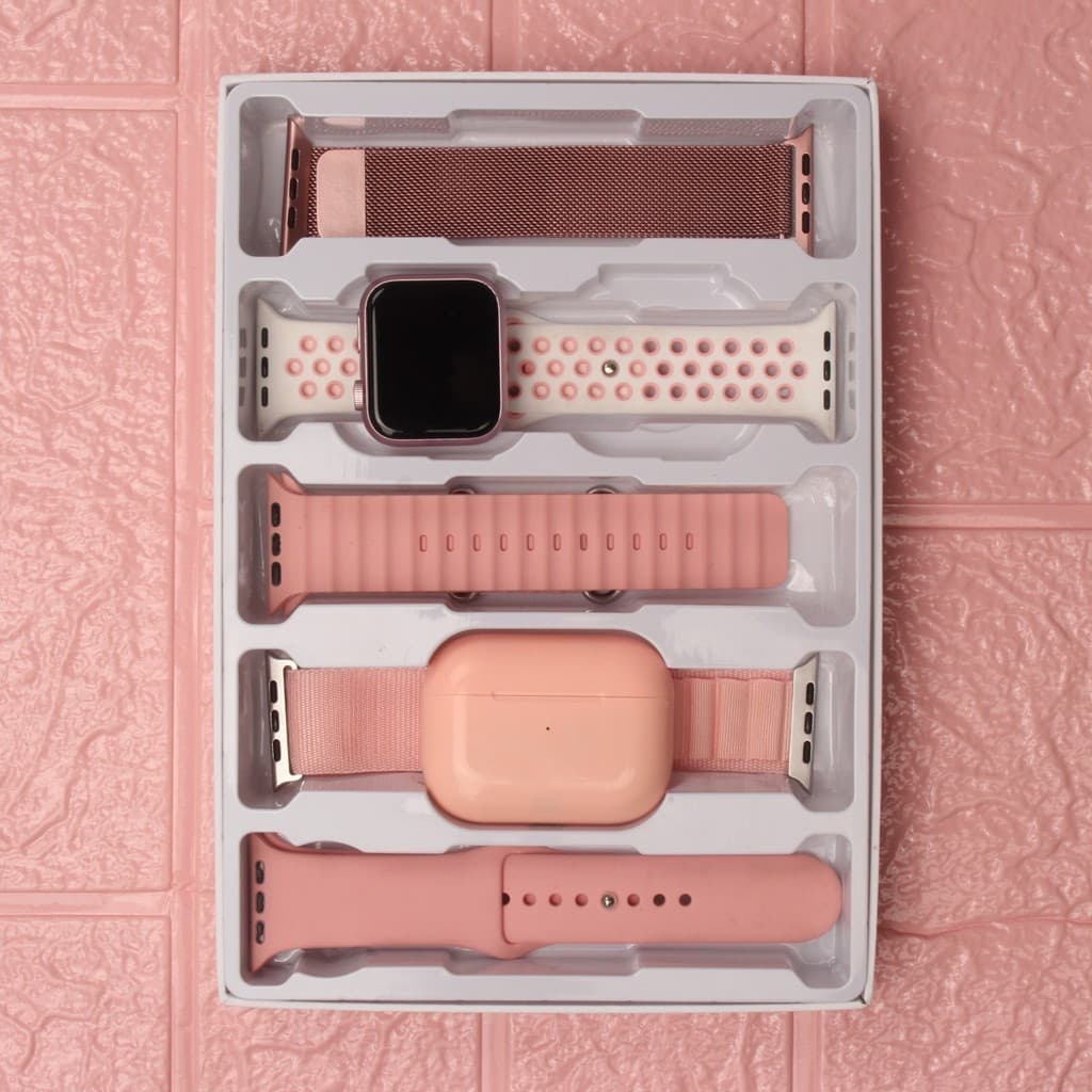 Kit 7 em 1 Relógio Smart Watch Super Venda Quente Conjunto de Caixa de Presente
