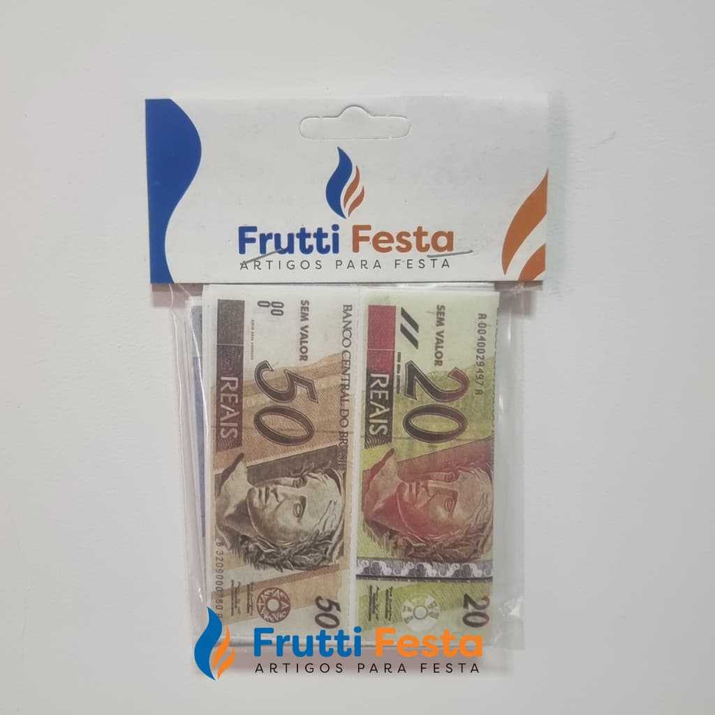 DINHEIRINHO COM 50 NOTAS - DINHEIRO INFANTIL PARA LEMBRANCINHAS