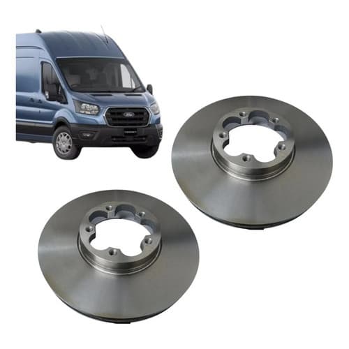 Jogo Disco Freio Dianteiro Rodagem Dupla Ford Nova Transit