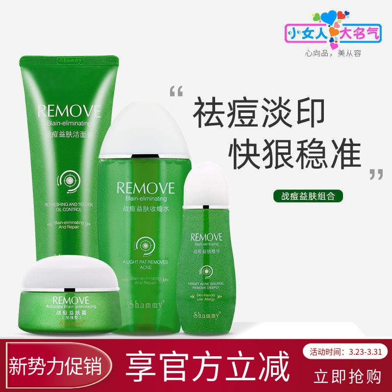 Bir's Snow Concubina Acne-fighting Benefício Conjunto de combinação de pele melhora acne boca fechada marcas de acne acn