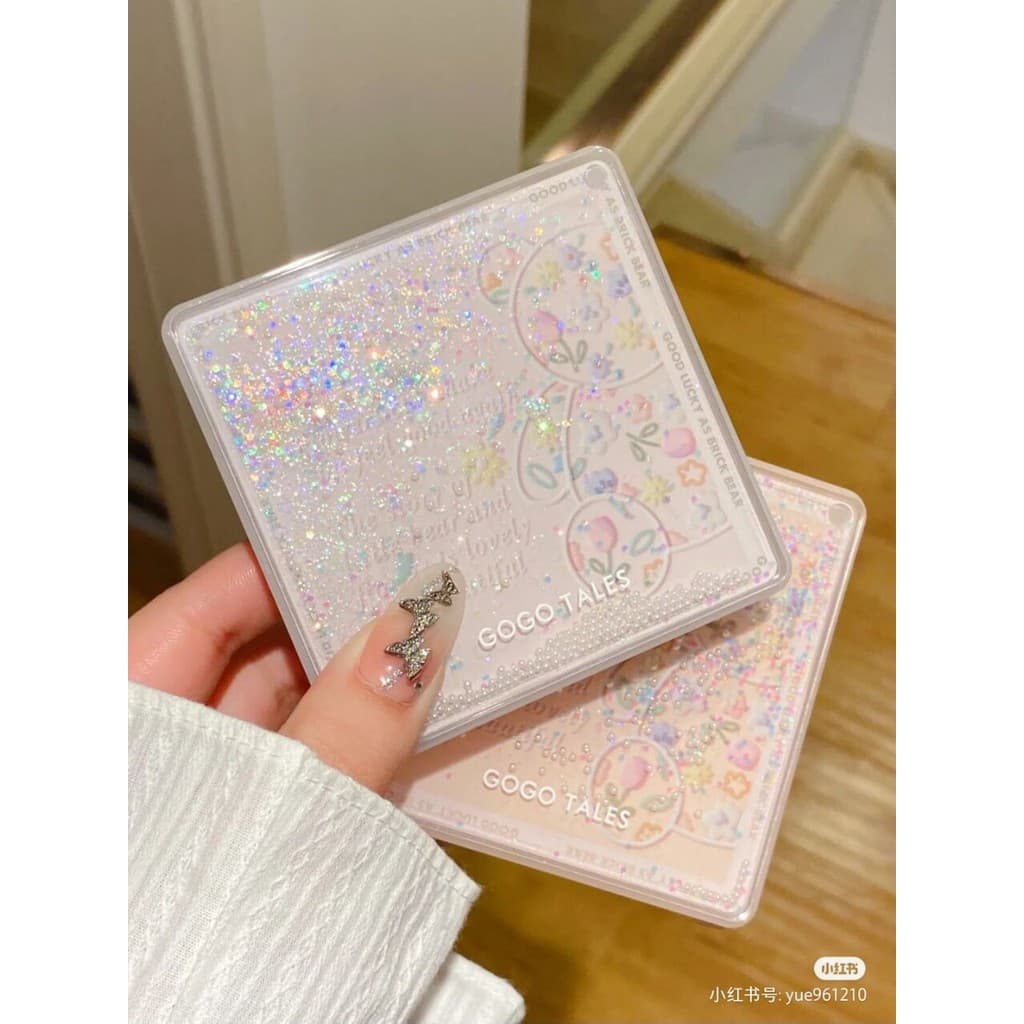 Gogotales Gogo dança Glitter urso paleta de sombras fosco terra leite chá cor maquiagem Blush destaque paleta tudo-em-um