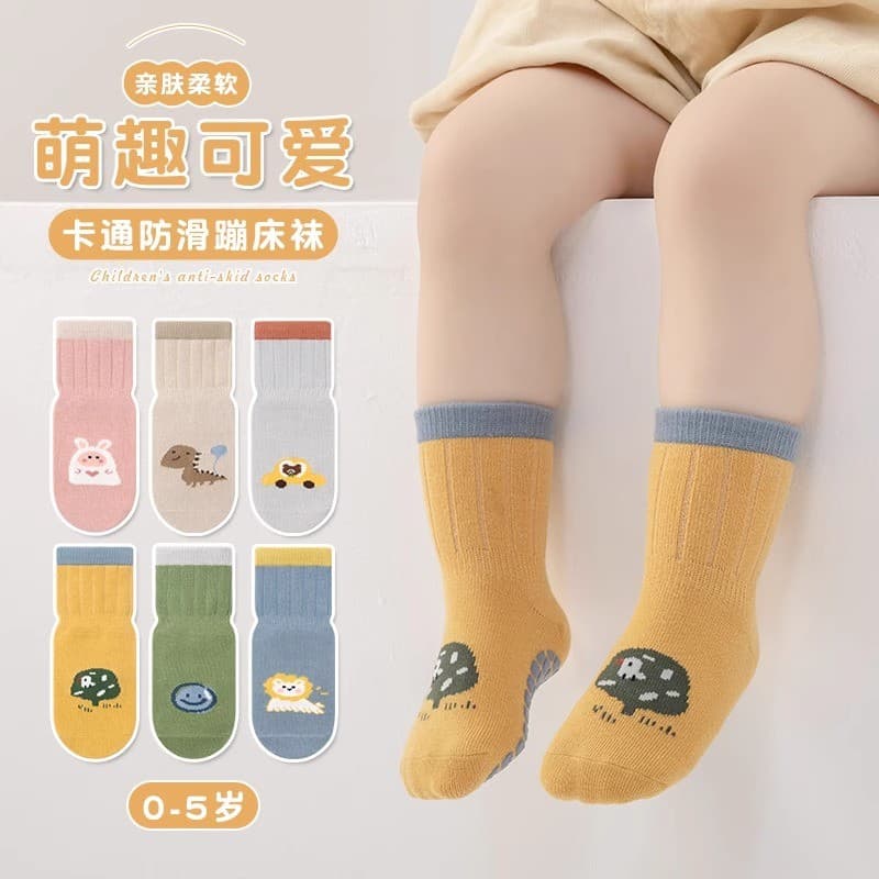 Meias de bebê estilo outono inverno meias de chão para bebês recém-nascidos do que algodão puro classe a meias de tubo m