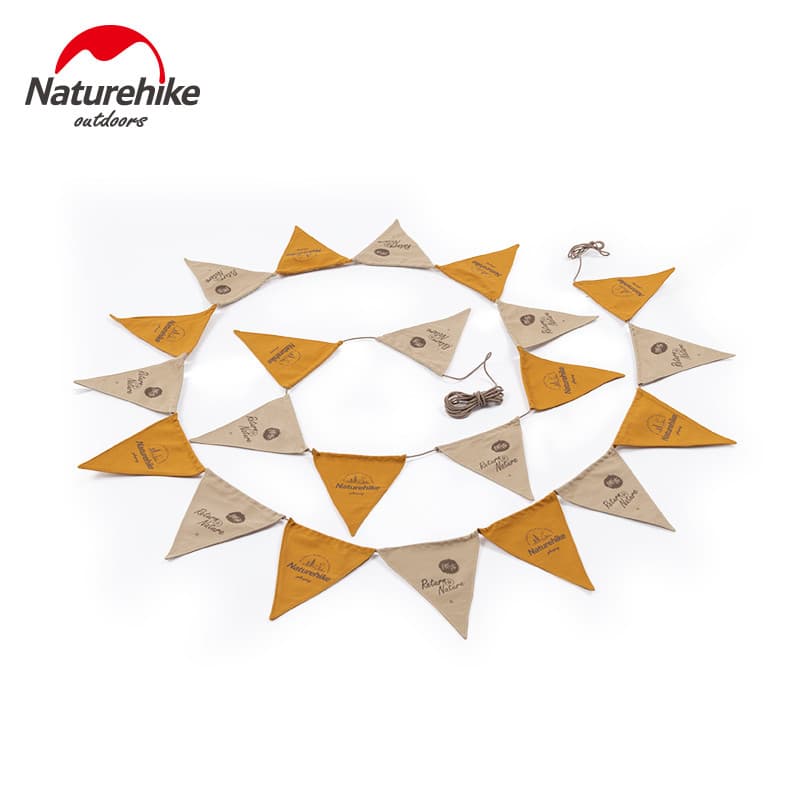Naturehike norueguês acampamento ao ar livre flâmula acampamento festa feriado equipe corda bandeira decoração ornamento