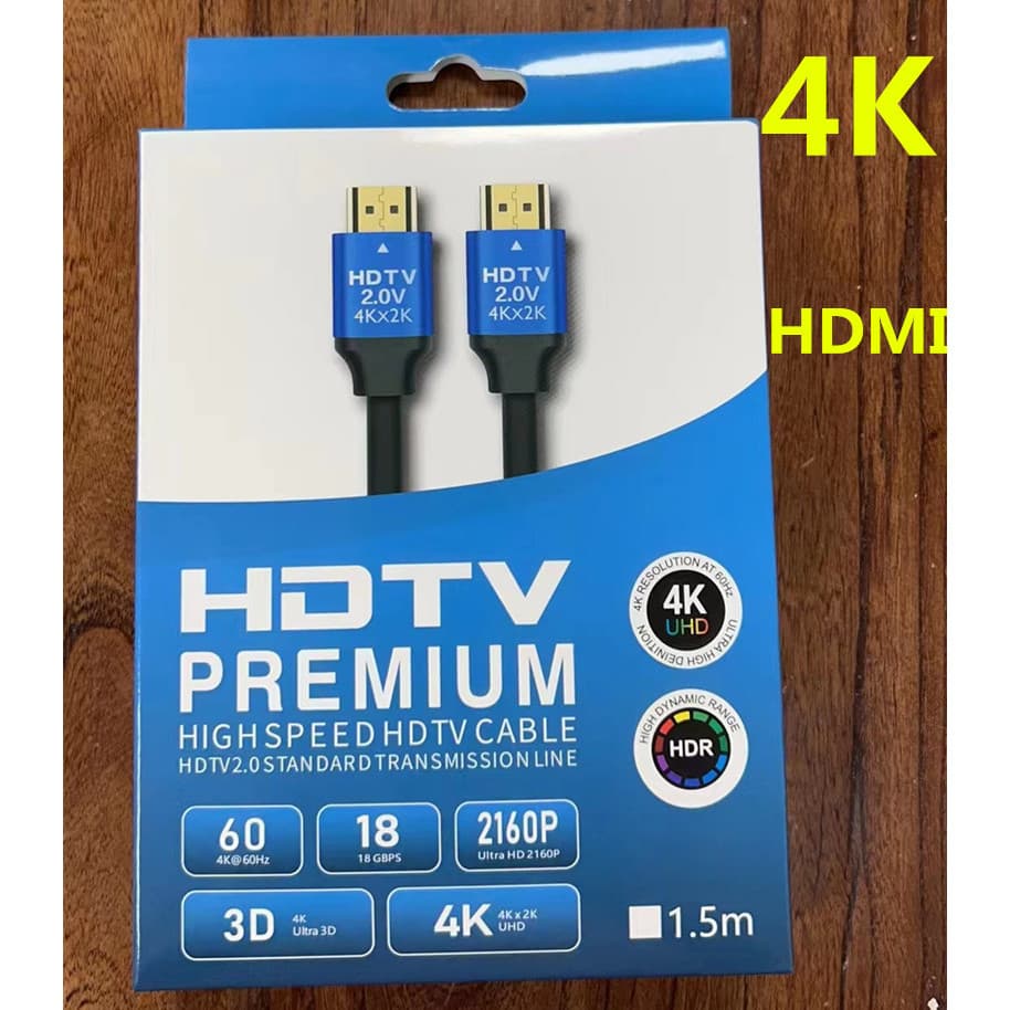 Caixa encaixotada 4k HDMI HD Cabo 2.0 Computador TV Top Box Display 5m alongado 10m 20m