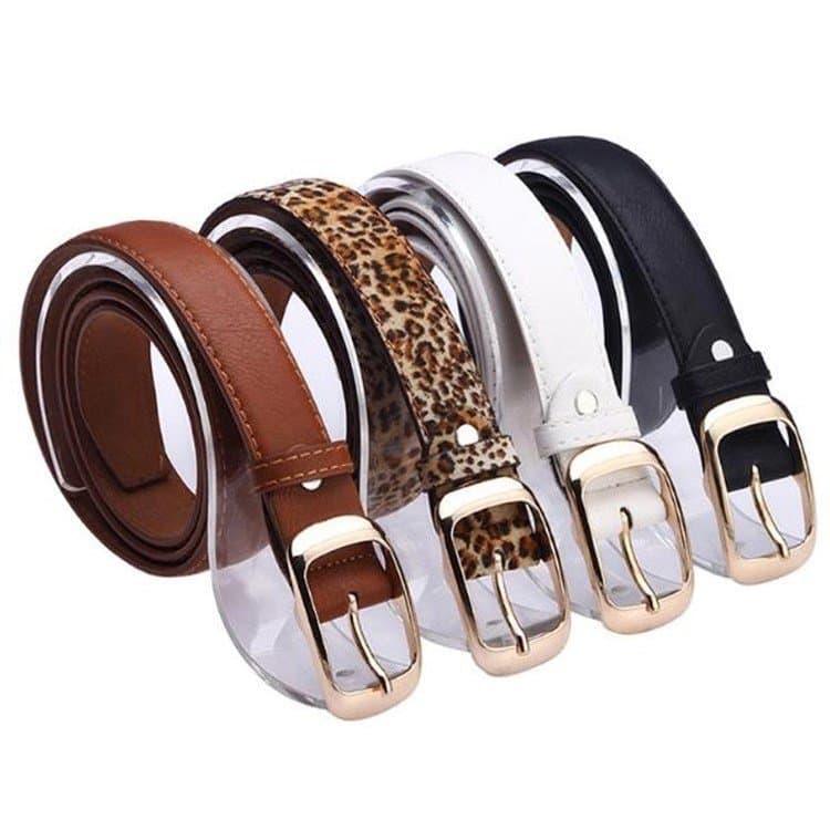 Novo cinto feminino simples para jeans, cinto de couro com borda desfiada, cinto casual para calças, cinto barato para e