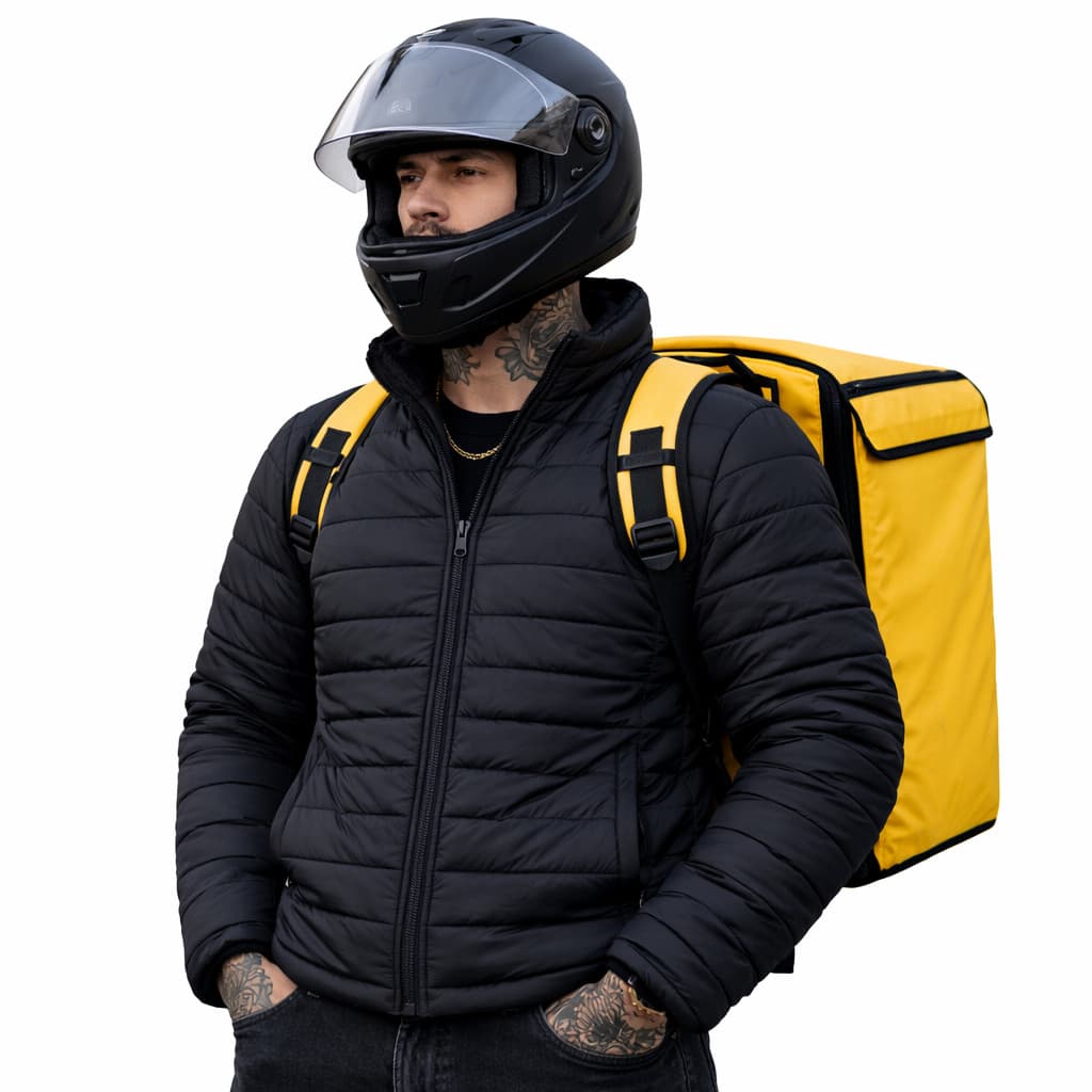 Jaqueta Motoboy Masculina 2 Bolsos Bordados Corta-Vento Segurança e conforto total