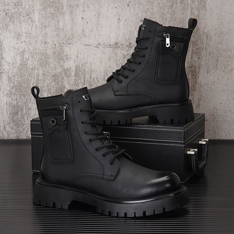 Workwear Martin botas masculinas 2026 novo estilo primavera na moda botas masculinas de alta qualidade aumento interno b
