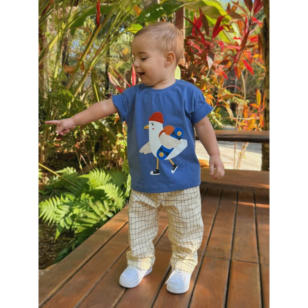 Camiseta Infantil Premium 100% Algodão Estampa Skate