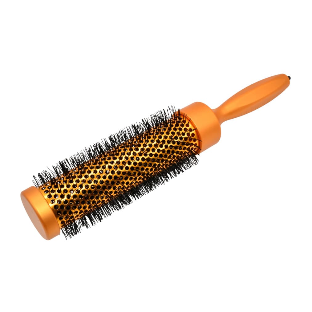 Escova de Cabelo Profissional Longa 33cm de Comprimento com Diâmetro de 7cm Acabamento Siliconado