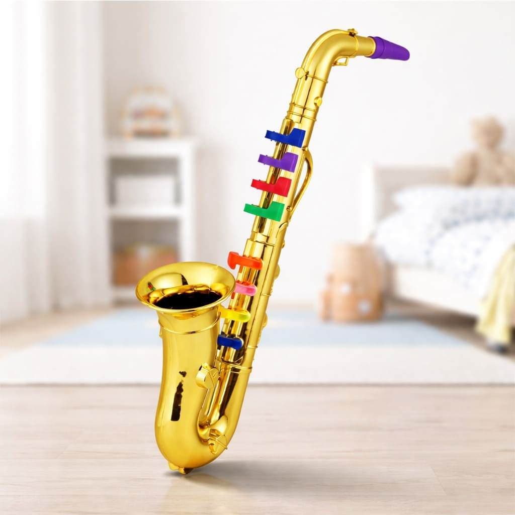 Sax Infantil Instrumento Musical Educativo 8 Teclas Brinquedo Criança Desenvolvimento Musical