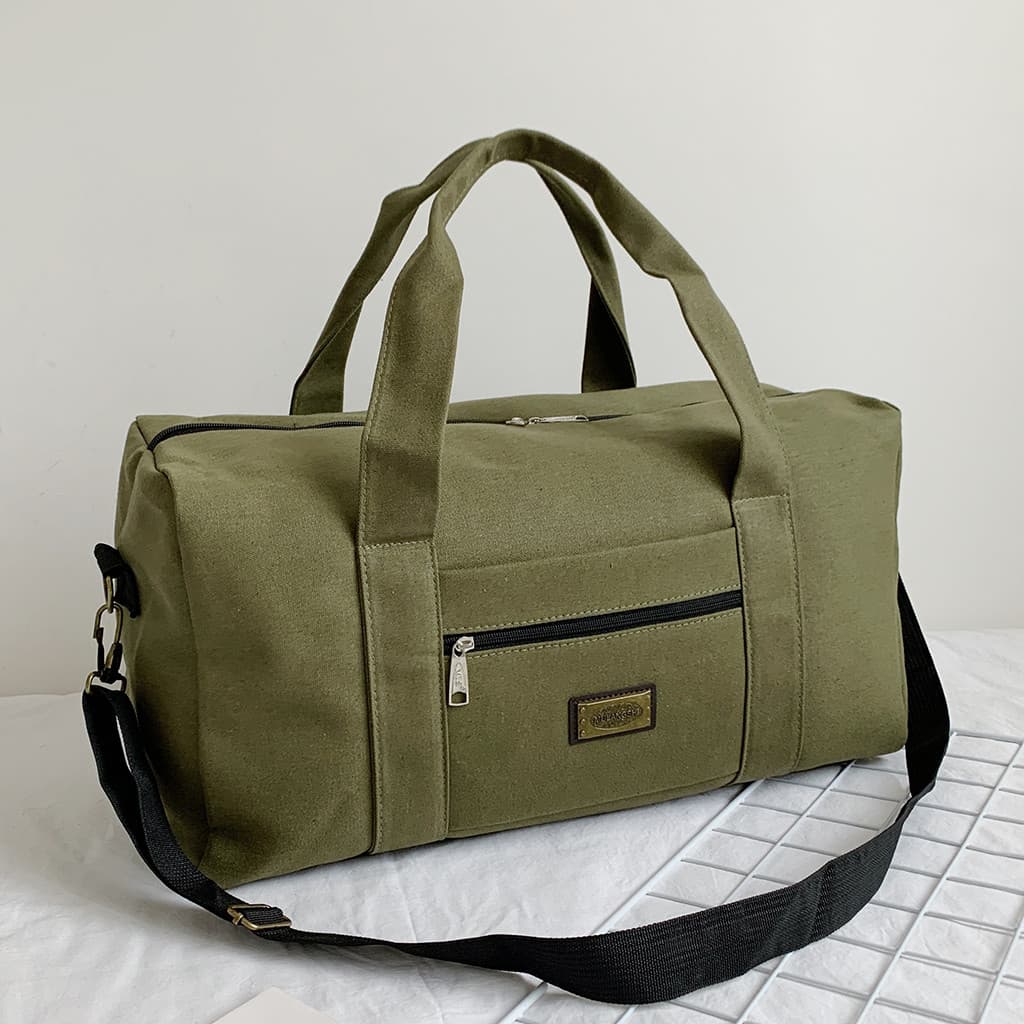 Bolsa de lona Bolsa de bagagem resistente ao desgaste de grande capacidade Bolsa de viagem Diagonal de um ombro Ônibus