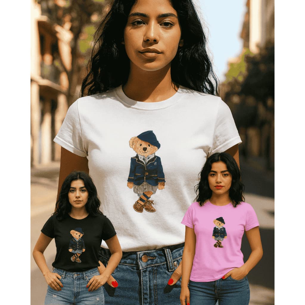 T-Shirt Baby Look Camiseta Ursinho Ralf
