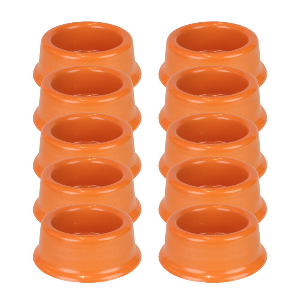 Kit 10 Comedouro Bebedouro 800ml Cachorros Gatos Plástico Reforçado Potes Vasilhas Ração Agua Pet Shop