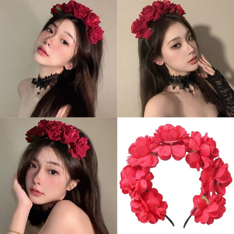zzz Vintage Flor Headbands Nupcial Casamento Headpiece Festivais Moda Argola De Cabelo Para Cosplay Carnavais