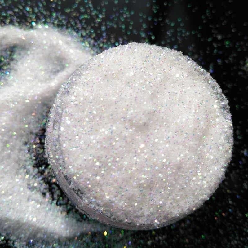 Glitter escolar Make+ branco 100g
