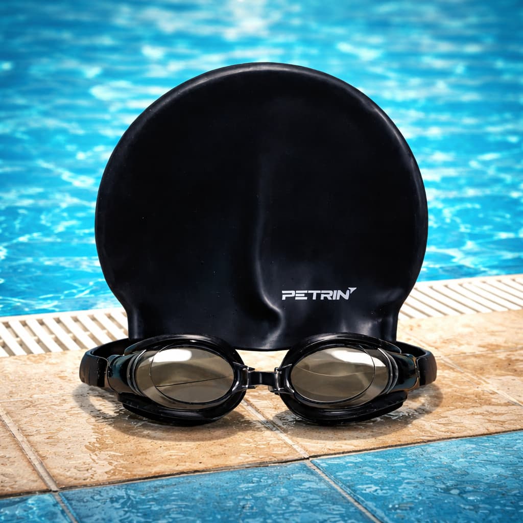 Kit Natação Óculos Mergulho Touca Infantil e Adulto Piscina Praia Cores Disponíveis