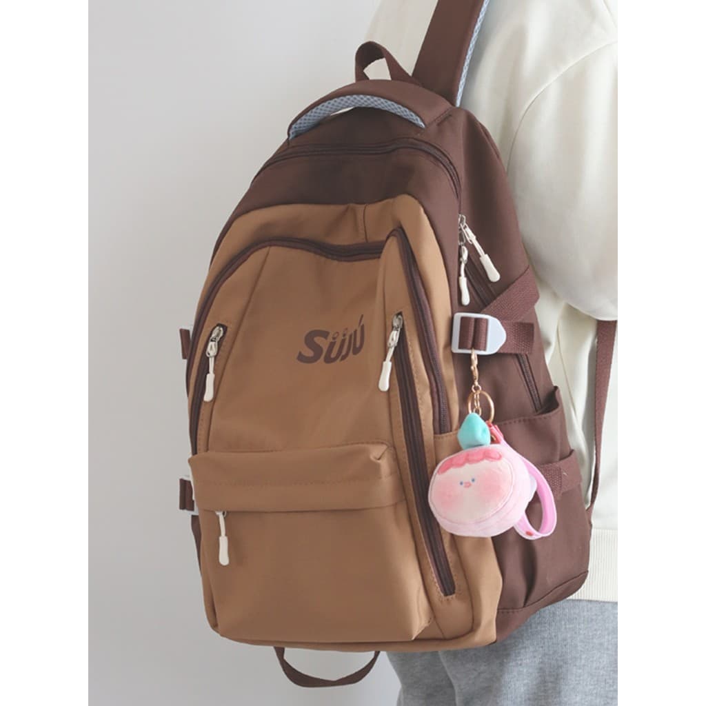 Francês MKPREF nicho Design mochila feminina estudante universitário grande capacidade saco de escola Retro viagem compu