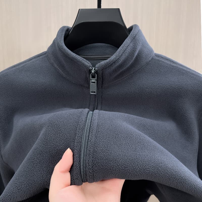 Jaqueta de lã Polar masculina feminina jaqueta de lã forro interno outono inverno forro de lã dupla face engrossado Top