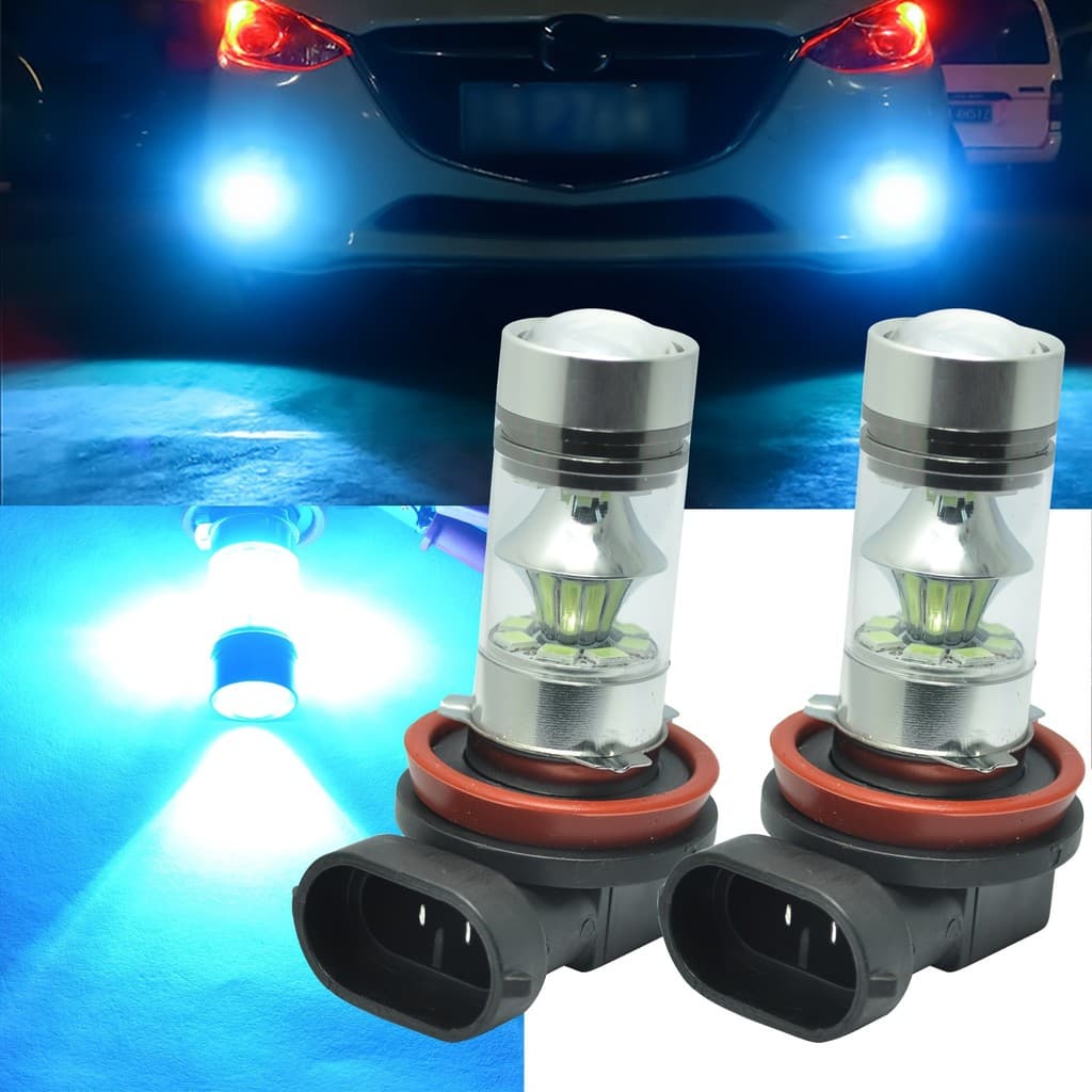 2 PCS H11 H8 H9 20SMD LED 8000K Projetor Azul Gelo Lâmpada De Neblina DRL