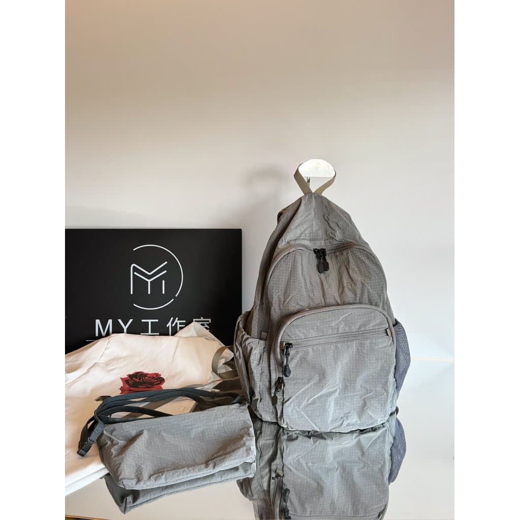 MY Mochila leve à prova d'água de secagem rápida Bolsa de ginástica para viagem Mochila simples combinada dobrável na mo