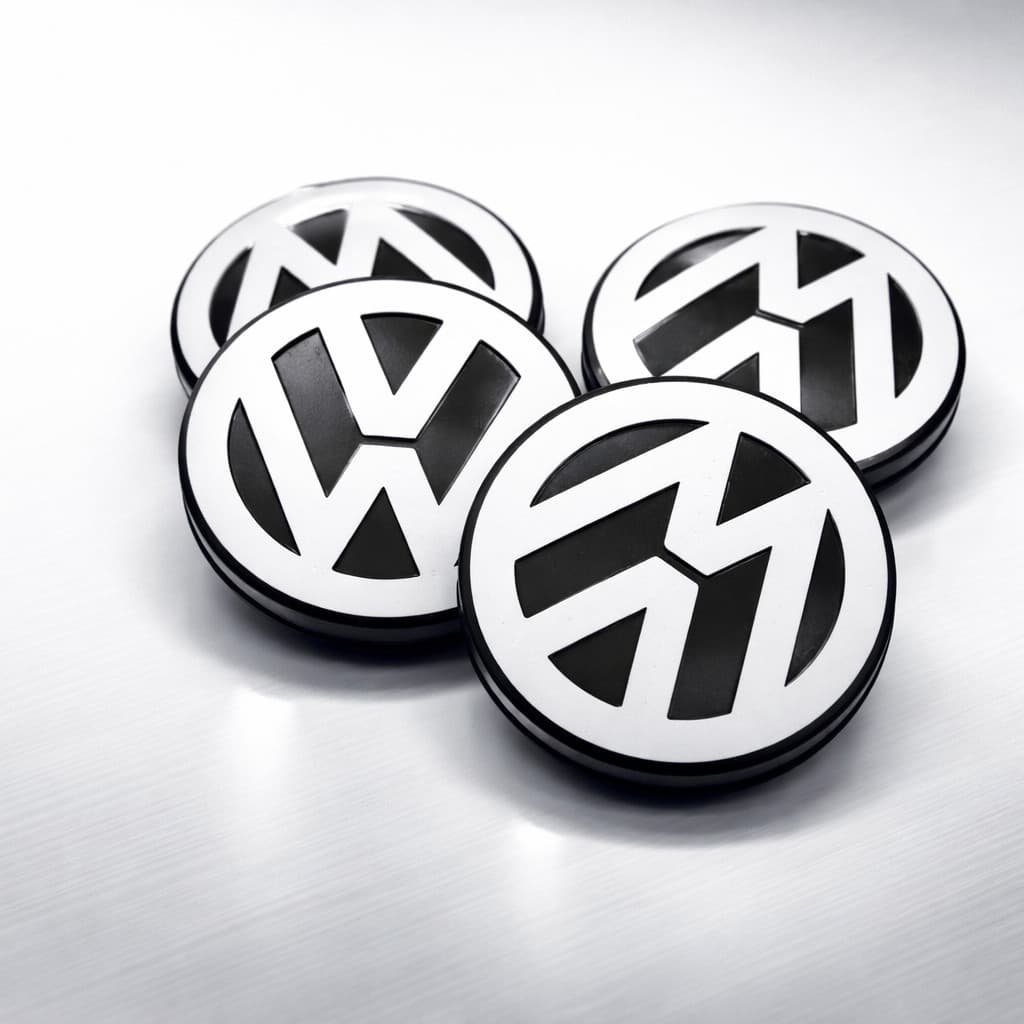 Kit 4 Calotinha Tampa Cubo Miolo De Roda Volkswagen Gol Fox Golf Sportline Saveiro Aro - 14 15 16 17