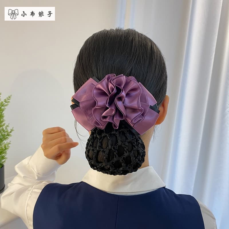 Pequeno pano senhora profissional cabeça flor feminino rede de cabelo bolso acessórios para o cabelo grampo de cabelo ca