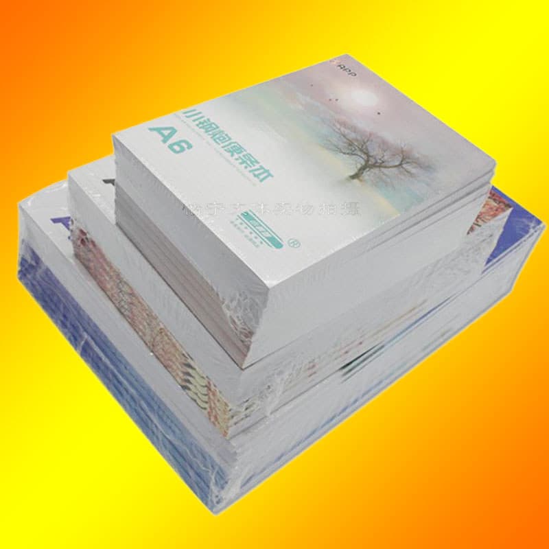 Papel de nota de canhão de aço pequeno grosso A6/A5/A4 Bloco de notas em branco Bloco de notas Letterpad Scrapbook