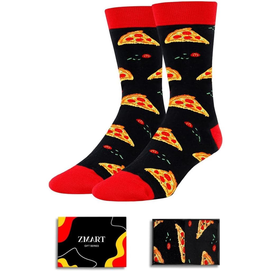 Meias Divertidas de Comida Zmart - Presentes de Comida para Homens, Meias de Bacon, Taco, Pizza, Sushi, Presentes de Dia