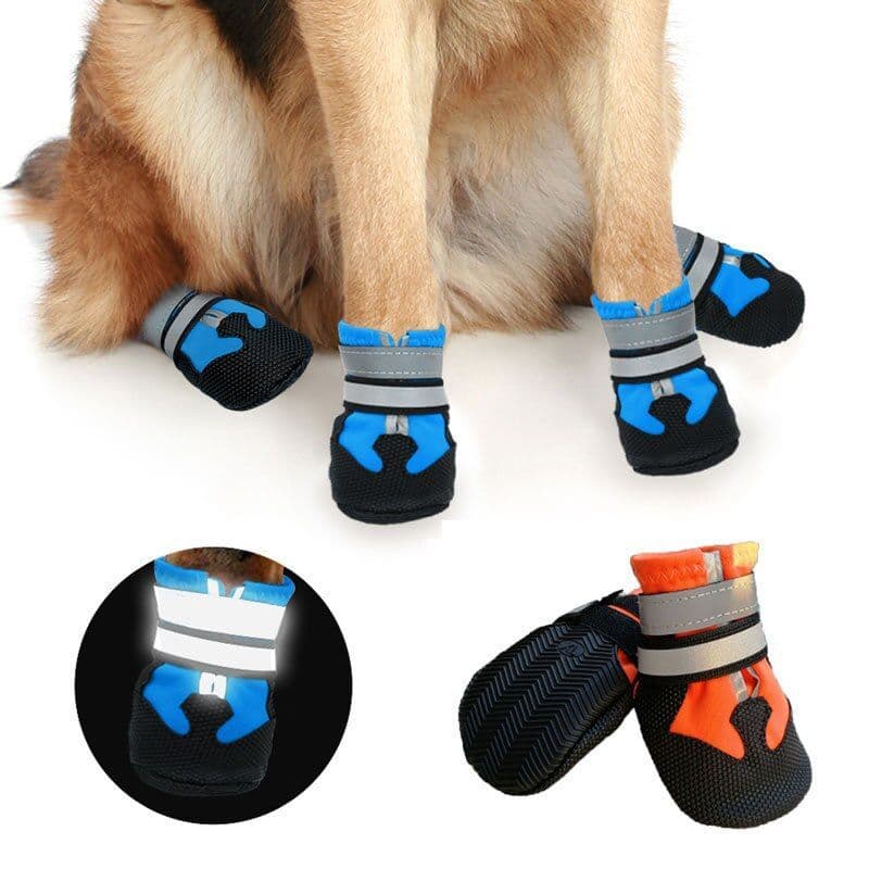 Sapatos de Sola Macia para Cães Grandes e de Porte Médio, Golden Retriever, Labrador, Botas de Chuva Antiderrapantes, Re