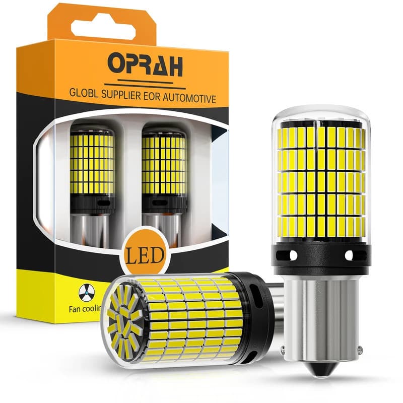Oprah 2X Luz LED Para Carro De Alta Potência 1156 PY21W 1157 BAY15D P21/5W 150 * 4014 SMD Canbus Lâmpada De Sinalização