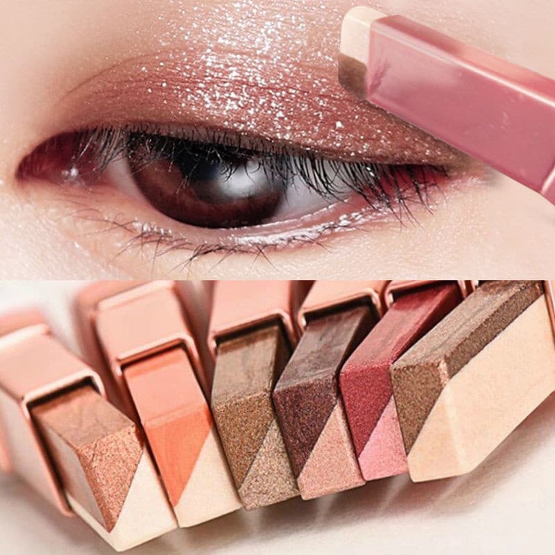 Influenciador preguiçoso duas cores sombra vara caneta gradiente delineador vara perolado Natural paleta de sombra à pro