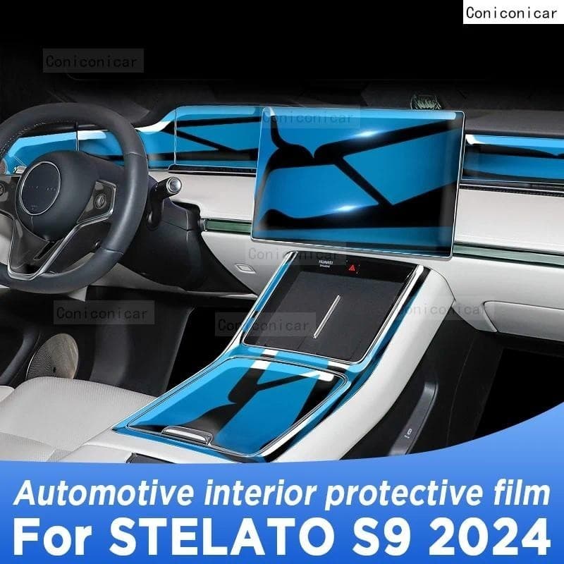 Para STELATO S9 2024 Tela De Navegação Do Painel Da Caixa De Velocidades Interior Automotivo TPU Película Protetora Aces