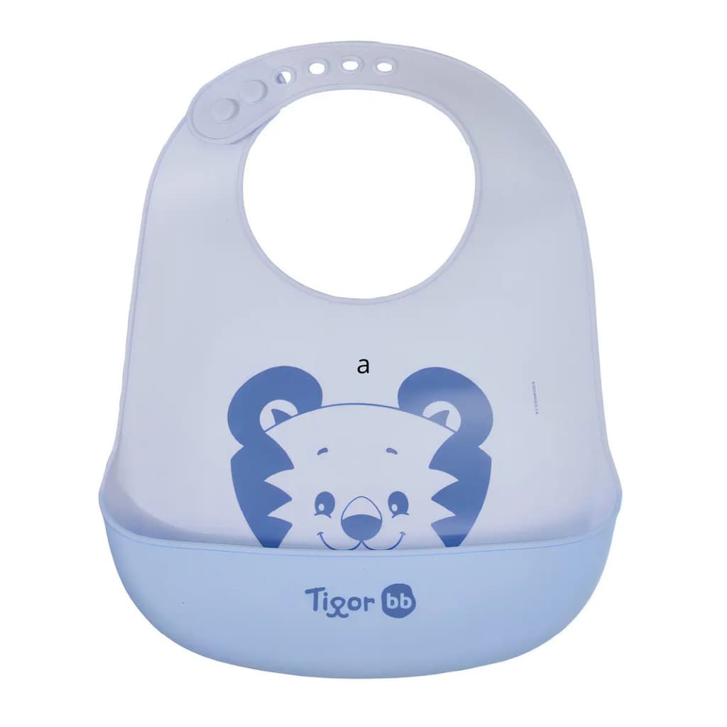 Babador Silicone Impermeável Tigor T Tigre Pacific Com Bolso