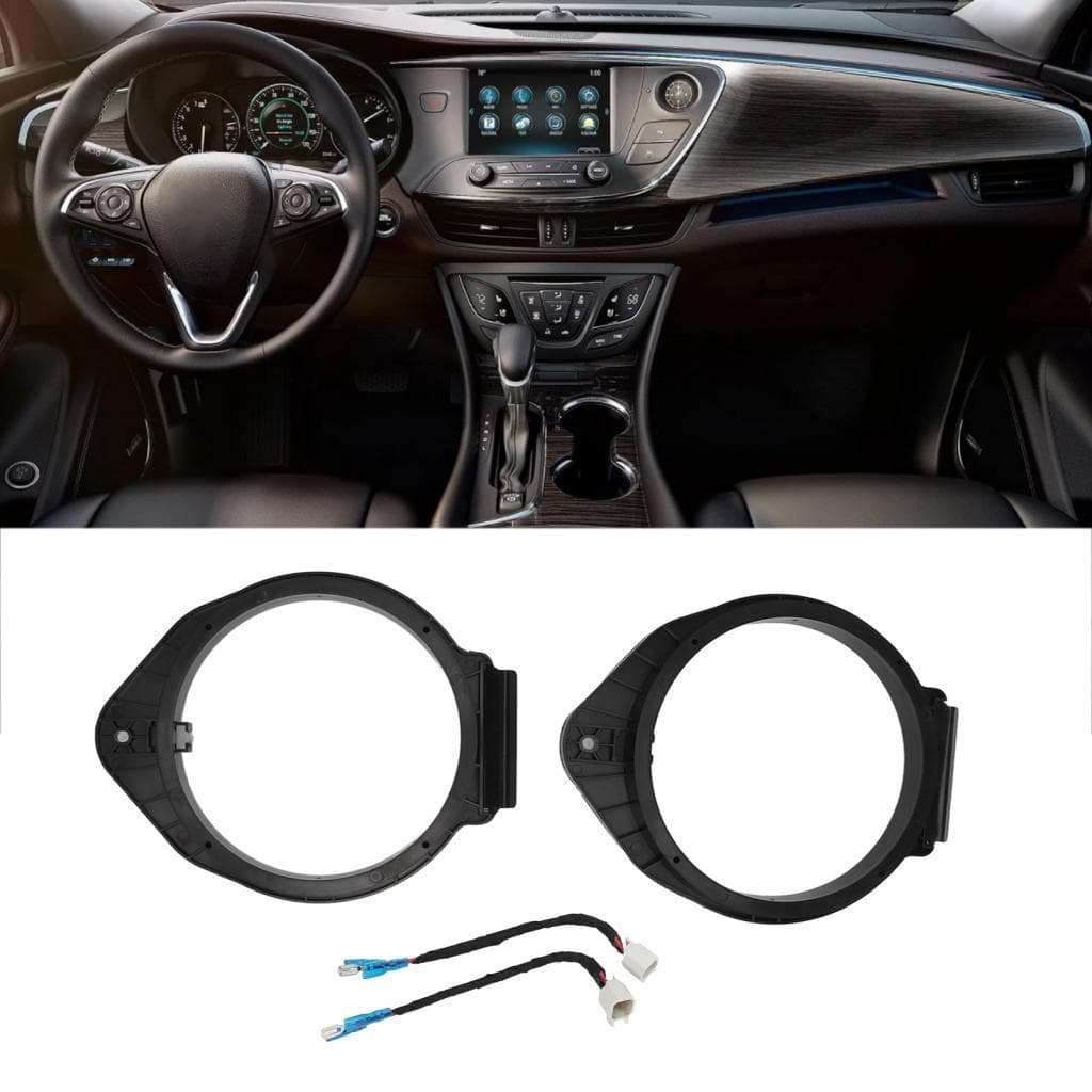 Anel adaptador para montagem de alto-falante de carro 2 unidades preto para atualização