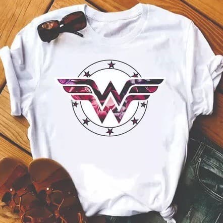 Camiseta  Feminina 100% Algodão Mulher Maravilha Promoção.