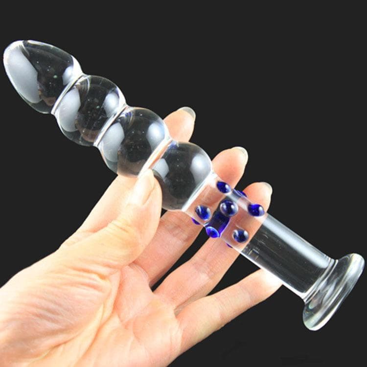 Massageador de vidro cristal tipo cabaça, resistente a altas temperaturas, emocionante massageador traseiro, equipamento