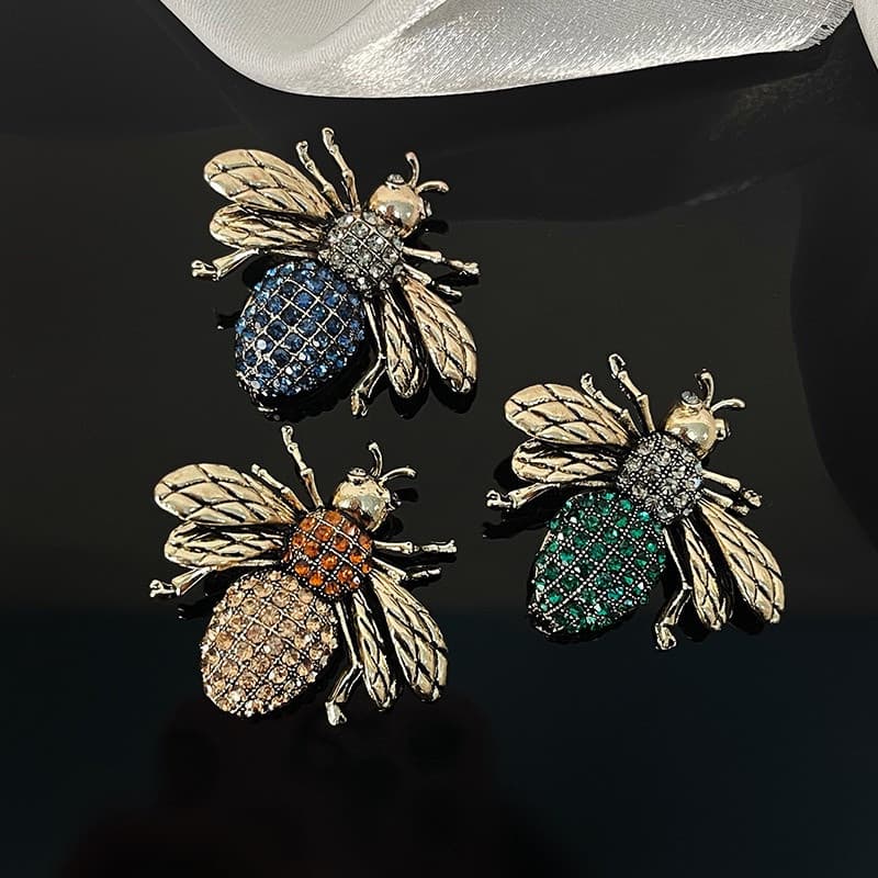 Moda Animal Exagerado Broche De Abelha Feminino Broches Tendência Sênior Sensação Espartilho Fivela Acessório