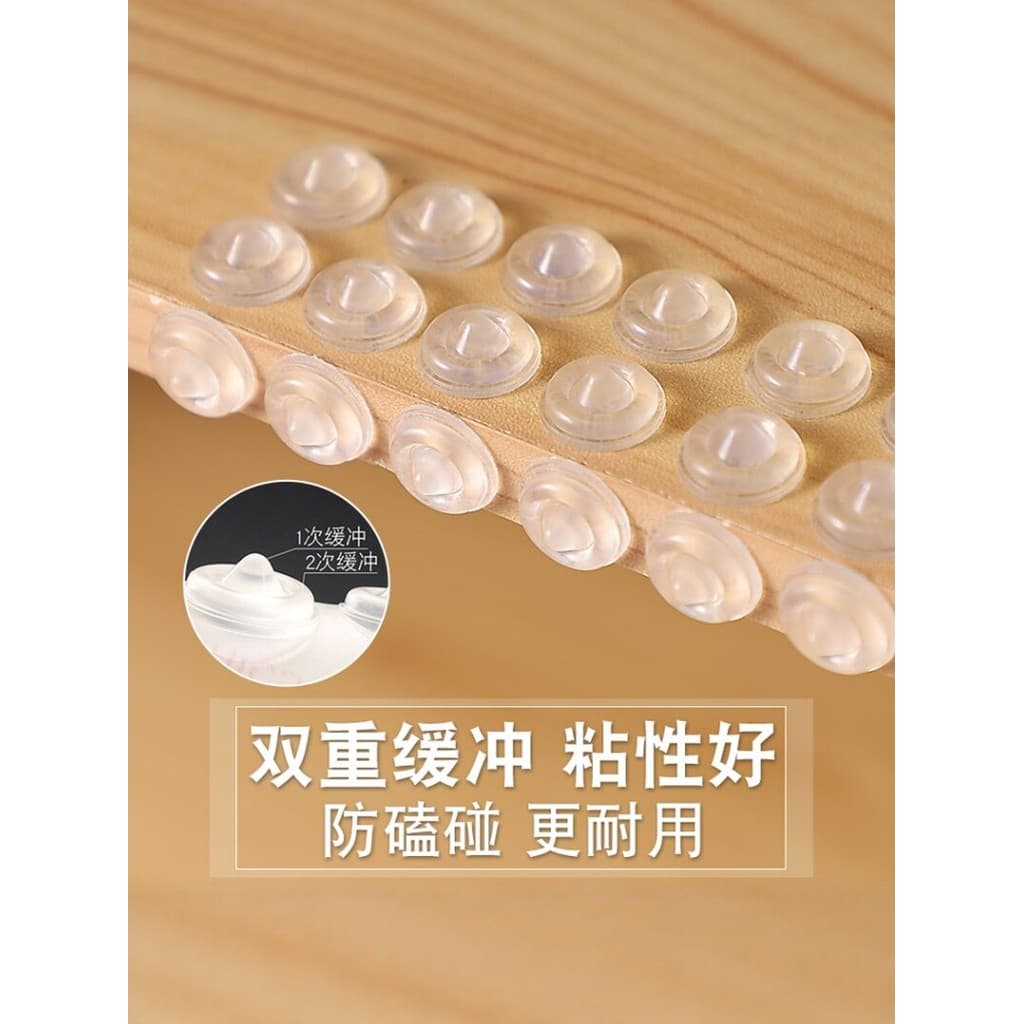 Auto-adesivo Silicone mudo anti-colisão partículas painel da porta guarda-roupa almofada anti-colisão anti-deslizamento