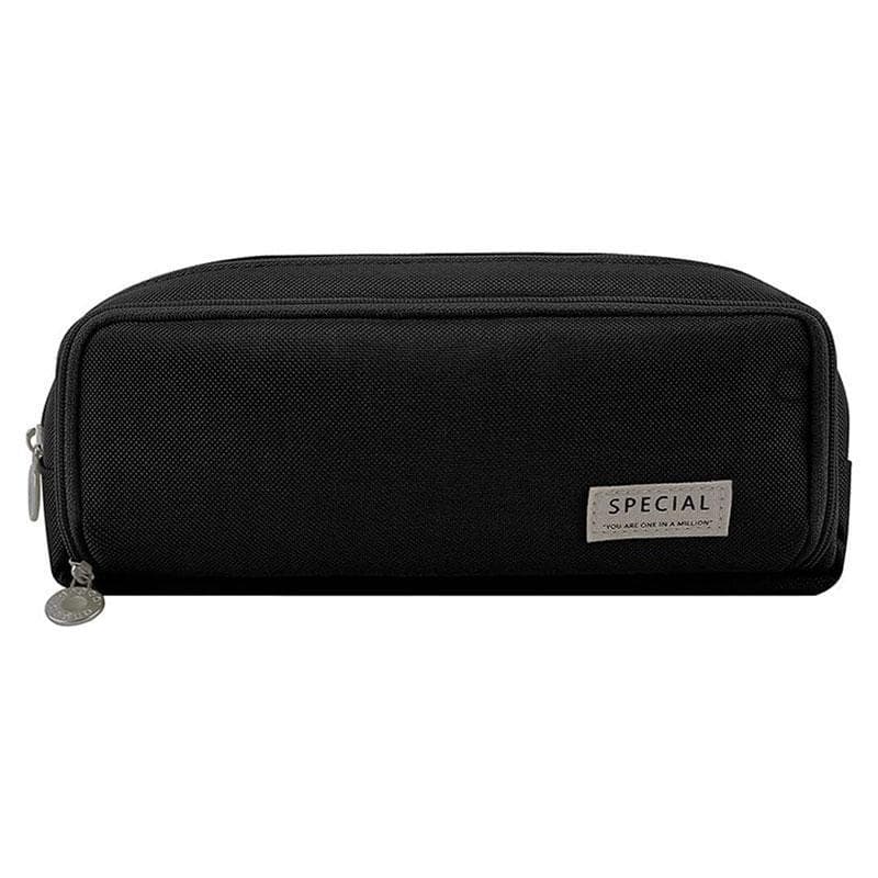 Estojo Escolar Infantil Triplo Special Preto - Tend
