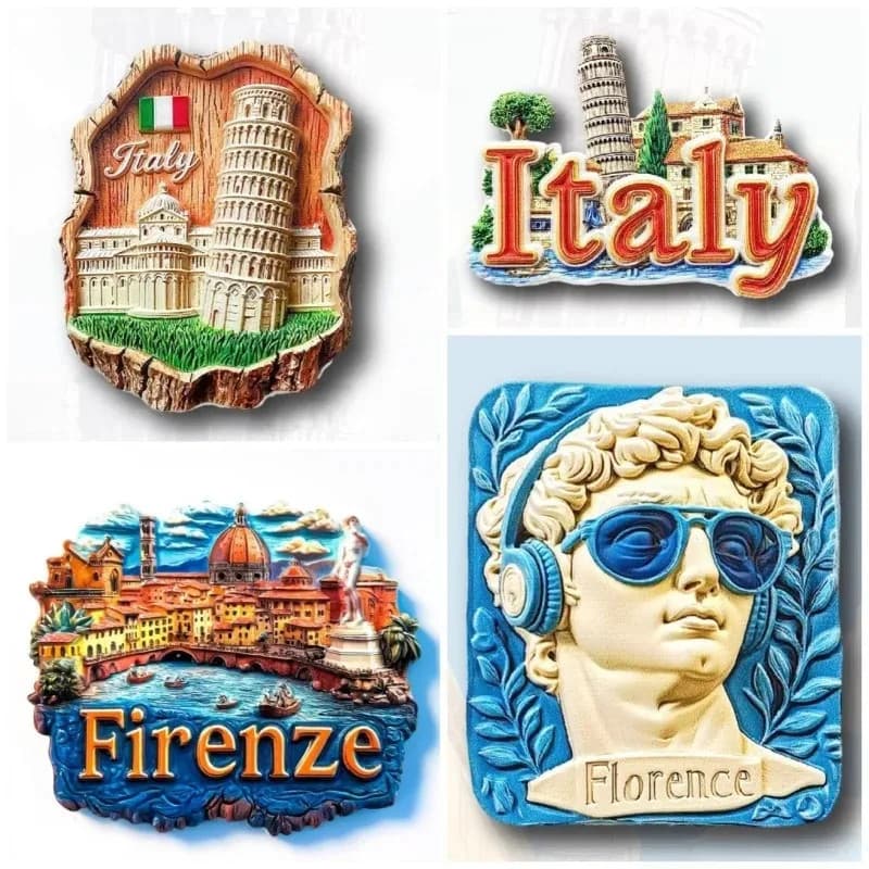 Itália Geladeira Adesivos Firenze Roma Veneza Milano Lembranças De Viagem Amalfi Alberobello Capri Ímãs De Presentes De