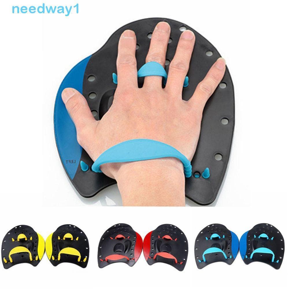 NEEDWAY Pás De Natação Dedo Webbed Paddle Mão Acessório Sapo Cintas Ajustáveis Correção Barbatanas De