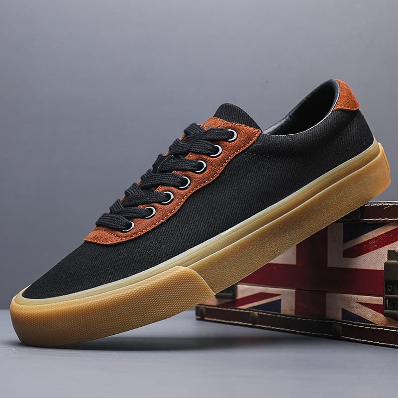 Primavera outono novo estilo sapatos de lona masculinos confortáveis All-Match versão coreana na moda camurça tênis casu