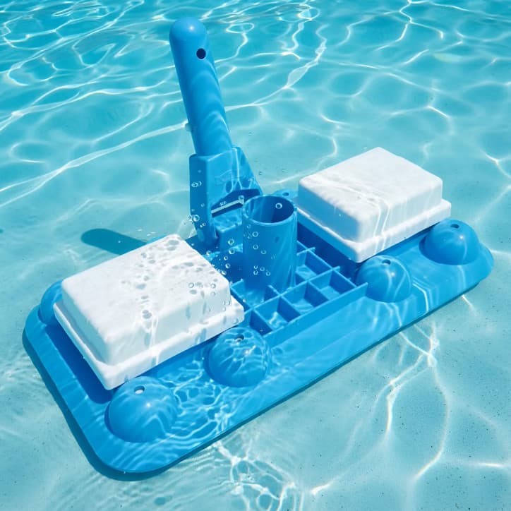 Sodramar Aspirador Piscina 8 Rodas Esfera Original Alta Sucção Limpeza Fundo Alvenaria Fibra Vinil