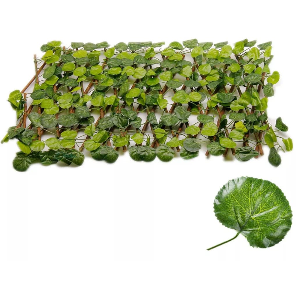 Treliça de Madeira Tratada Anti-Cupim Folhas de Seda Sintética Ideal para decoração Folha Redonda.