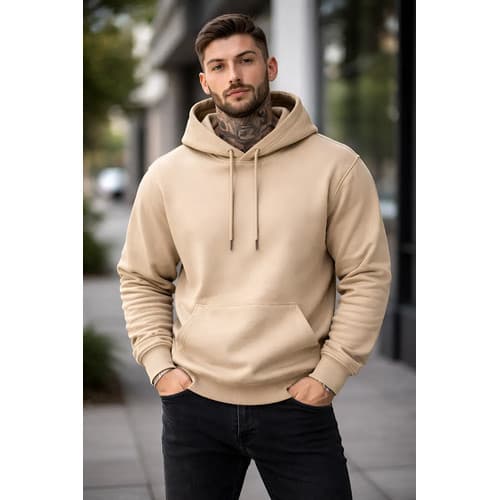 Moletom Canguru Liso Algodão Unissex Blusa De Frio Estiloso